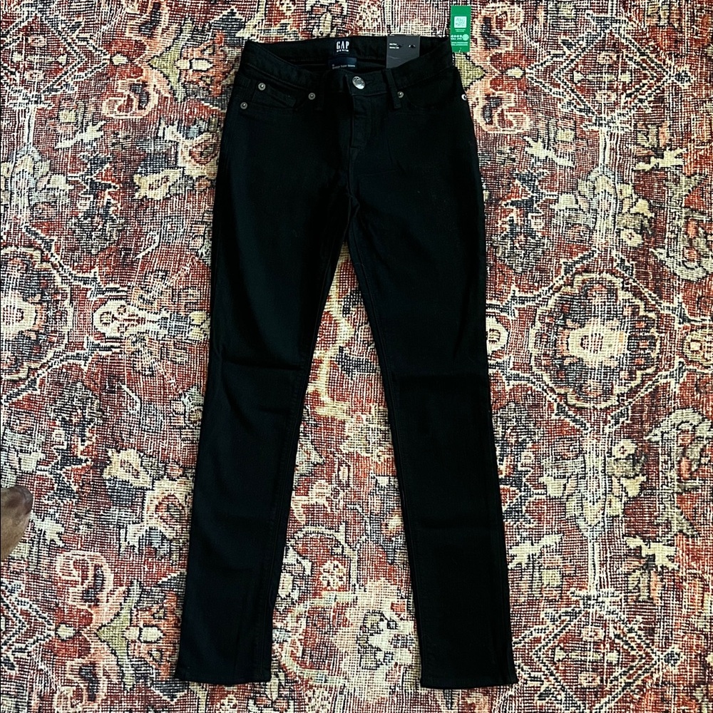 GAP Girls Classic Black Denim Skinny Jeans
